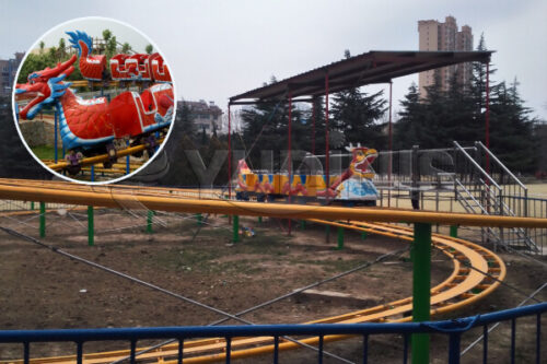Atracciones familiares montaña rusa del dragón