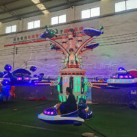 Juego mecánico de autocontrol de avión en rotación