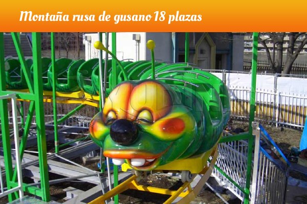 oruga montaña rusa de 18 plazas